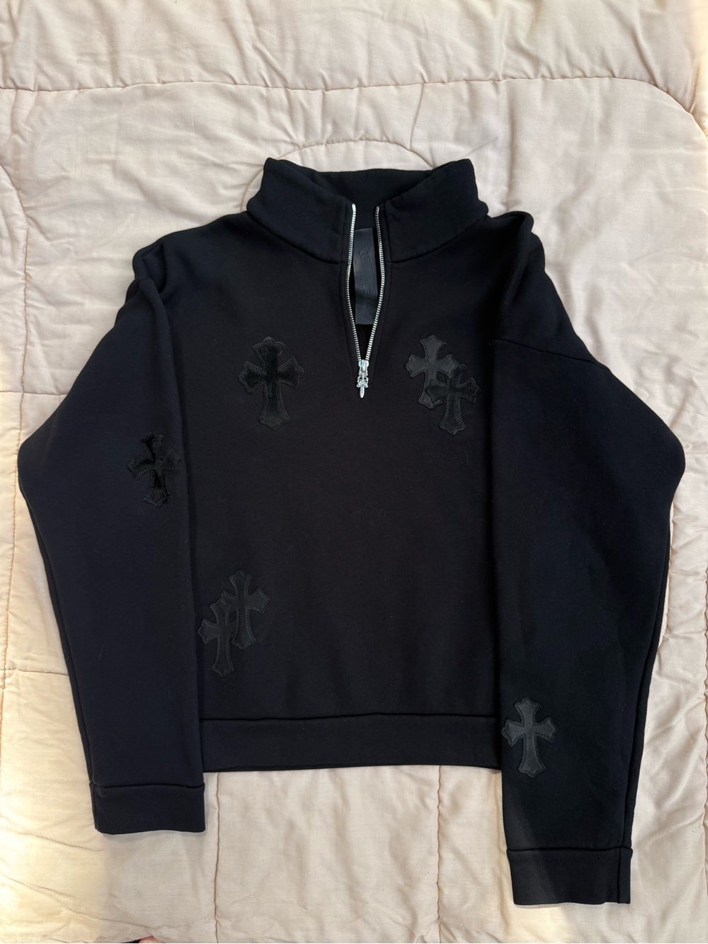 Chrome Hearts Cross Patch Quarter Zip